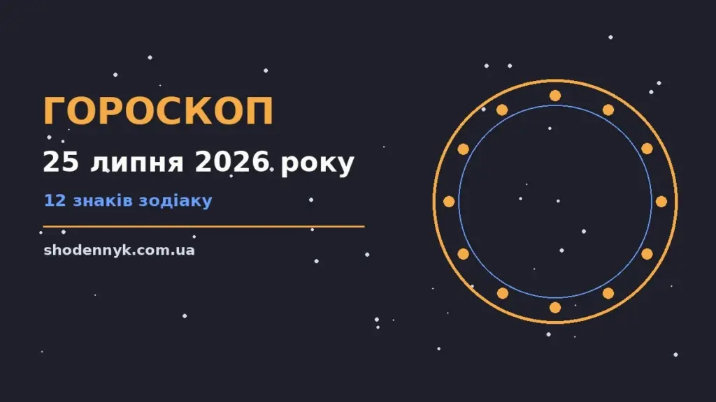 Гороскоп на 25 липня 2026 року: важливі сигнали дня про фінанси та особисте життя