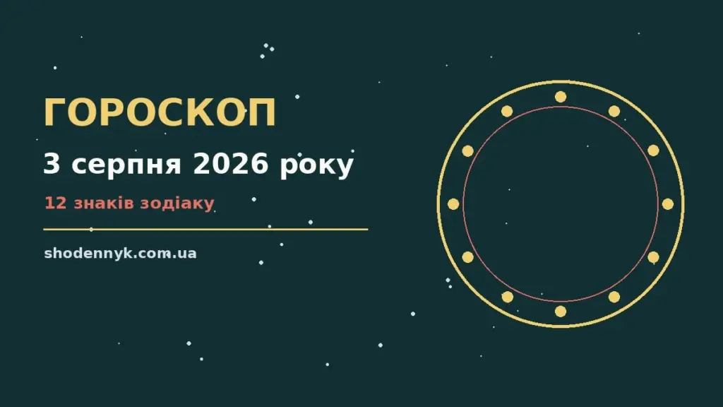 Гороскоп на 3 серпня 2026 року: важливі сигнали дня про фінанси та особисте життя