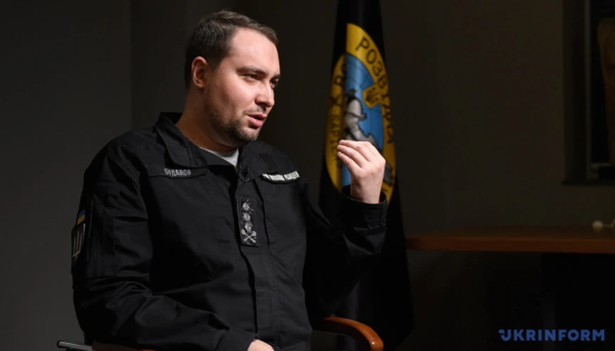 Кирило Буданов під час інтерв'ю у студії телемарафону 28 серпня 2026 року