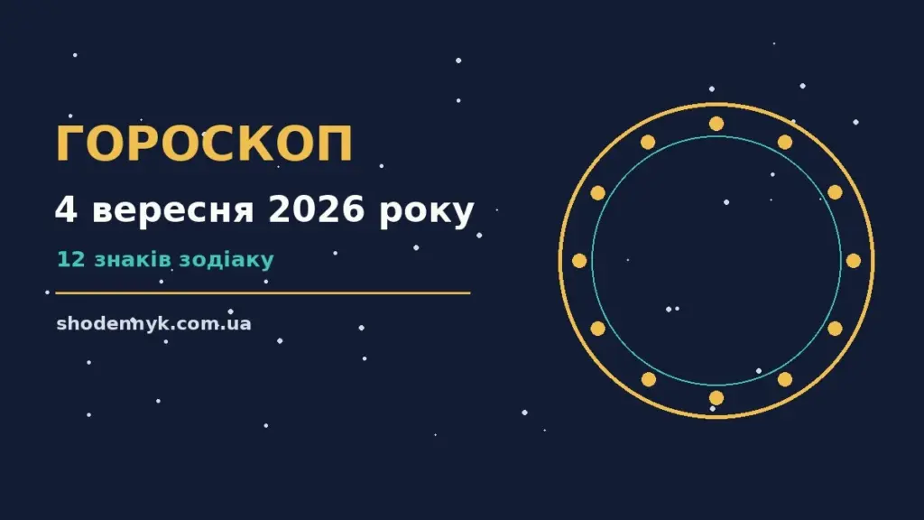 Гороскоп на 4 вересня 2026 року: важливі сигнали дня про фінанси та особисте життя