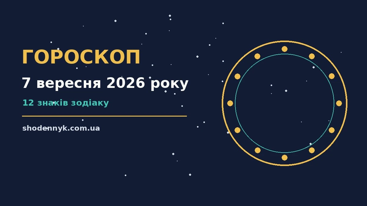 Гороскоп на 7 вересня 2026 року: важливі сигнали дня про фінанси та особисте життя