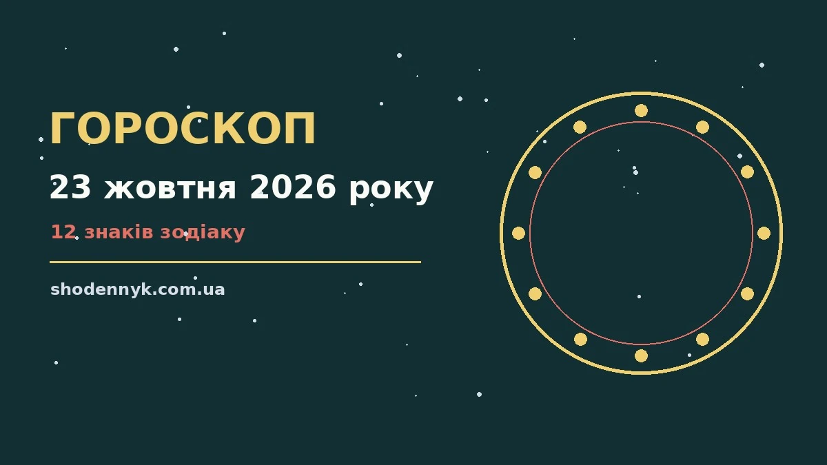 Зоряне небо восени ілюстрація до гороскопу на 23 жовтня 2026 року